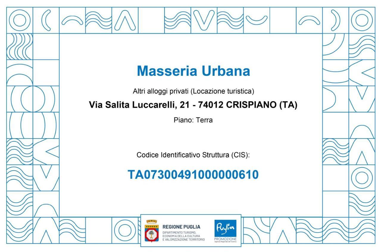 Masseria Urbana Crispiano Exterior photo